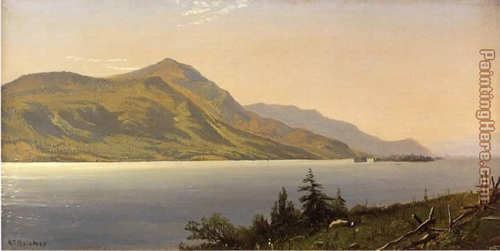 Tontue Mountain Lake George painting - Alfred Thompson Bricher Tontue Mountain Lake George art painting